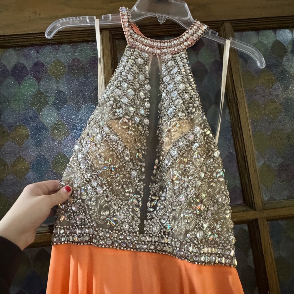 Stunning Beaded Halter Gown